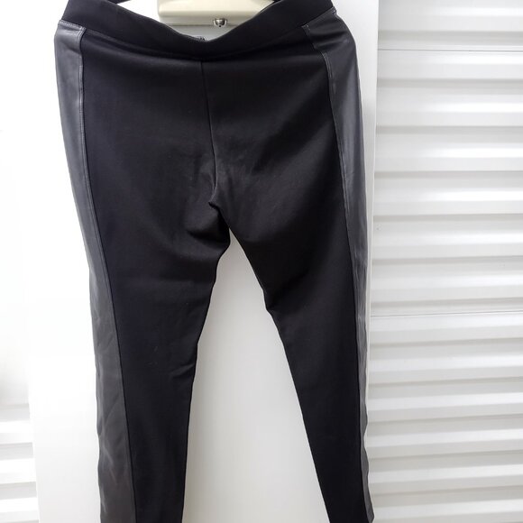 Karl Lagerfield Faux Leather Pants - Picture 3 of 4